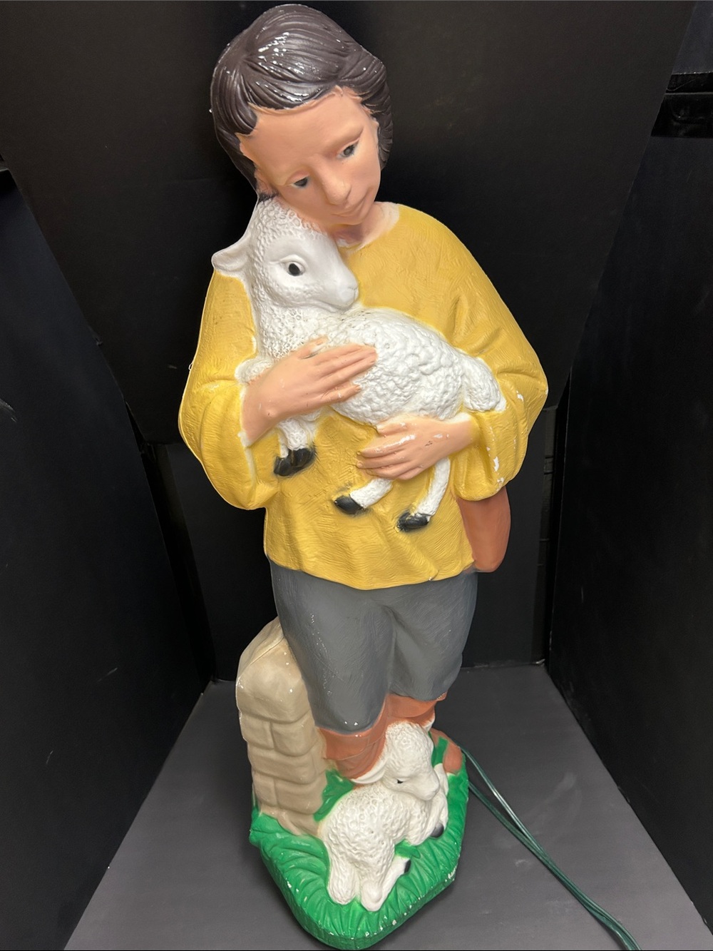 Vintage 1990’s TPI 33” illuminated “Little Shepard Boy “ plastic blow mold